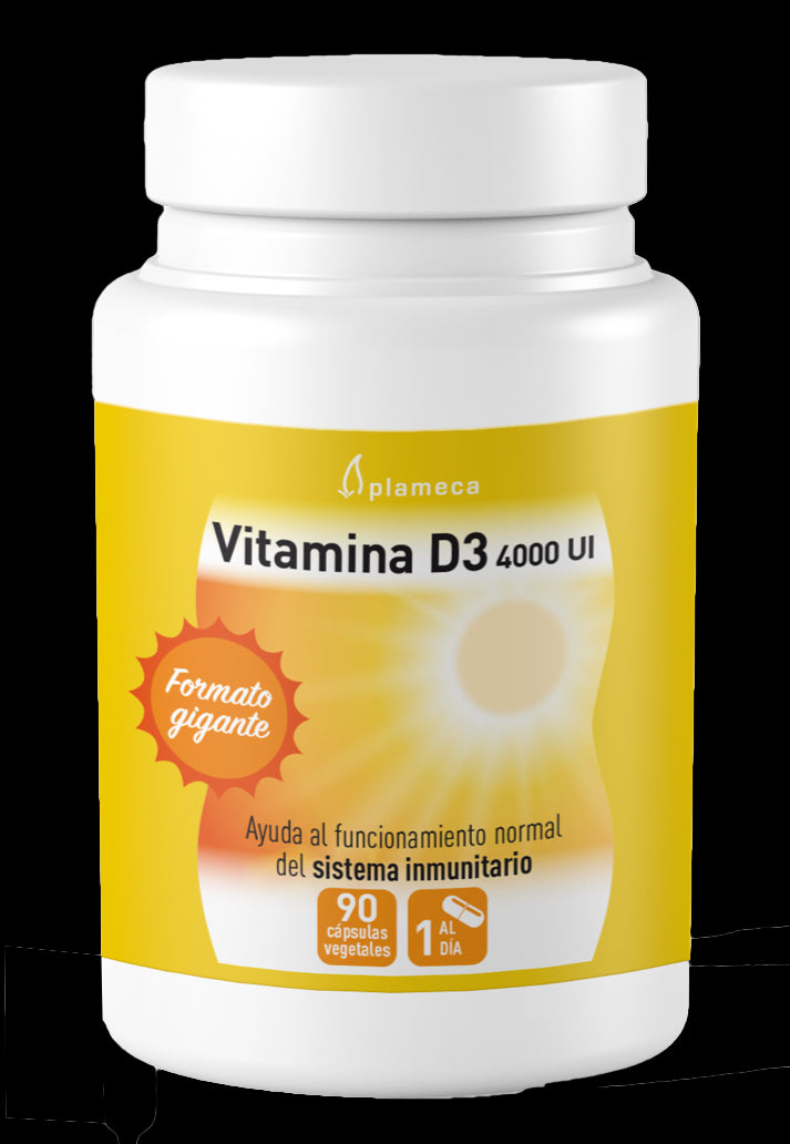 Vitamina D3 4.000 UI · Plameca · 90 cápsulas