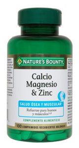 Calcio con Magnesio y Zinc · Nature's Bounty · 100 comprimidos