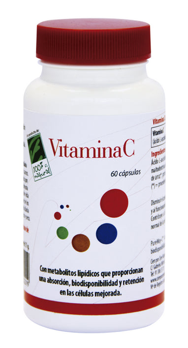 Vitamina C · 100% Natural · 60 cápsulas