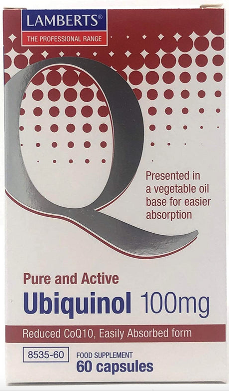 Ubiquinol 100 mg · Lamberts · 60 cápsulas