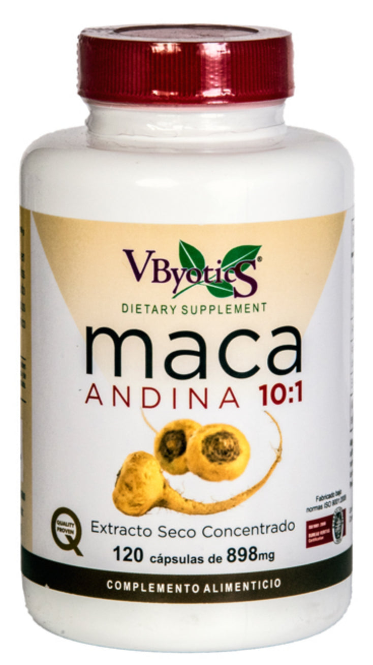 Maca Andina · VByotics · 120 cápsulas