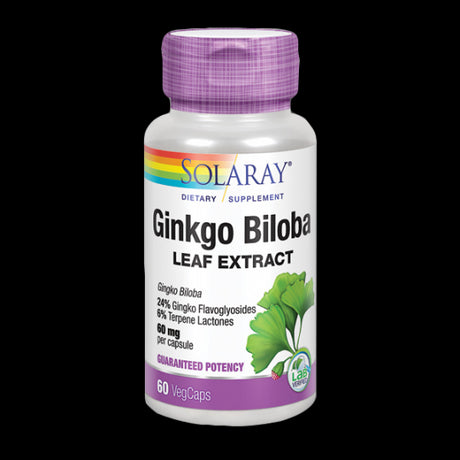 Ginkgo Biloba · Solaray · 60 cápsulas