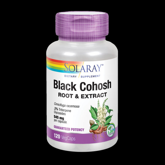 Black Cohosh (Cimicifuga) · Solaray · 120 cápsulas