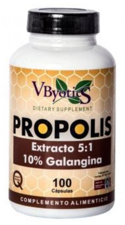 Propolis Extracto 5:1 · VByotics · 100 cápsulas