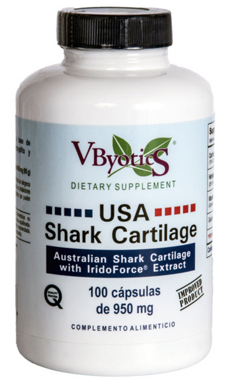 USA Shark Cartilage con IridoForce · VByotics · 100 cápsulas