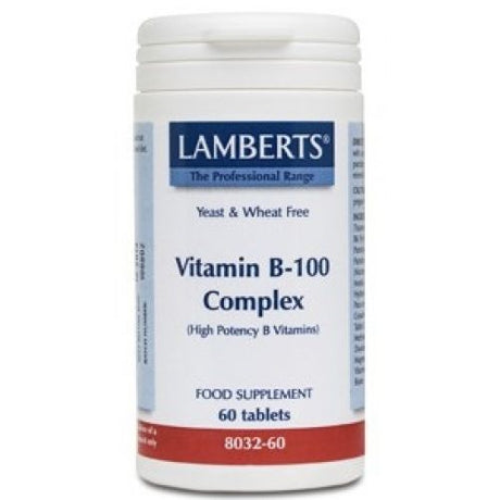 Vitamina B100 Complex · Lamberts · 60 comprimidos