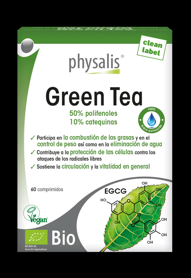 Green Tea · Physalis · 60 comprimidos