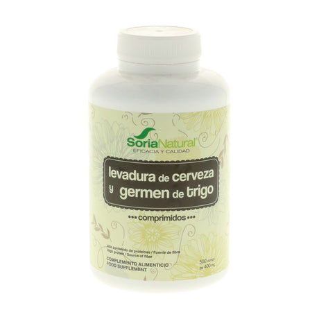 Germen de Trigo y Levadura de Cerveza · Soria Natural · 500 comprimidos