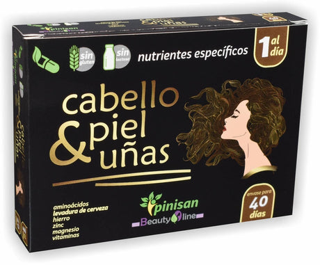 Cabello, piel y uñas · Pinisan · 40 cápsulas