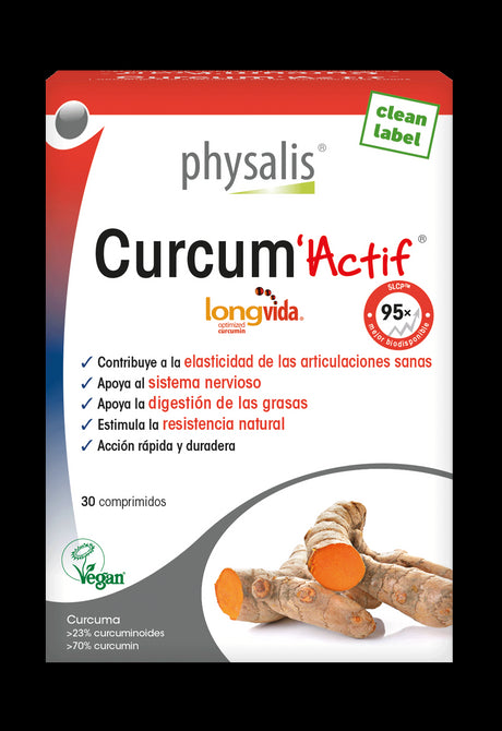 Curcum Actif · Physalis · 30 comprimidos