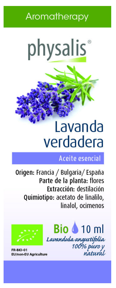 Aceite Esencial de Lavanda Verdadera · Physalis · 10 ml