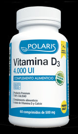 Vitamina D3 4.000 UI · Polaris · 60 comprimidos