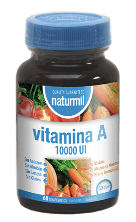 Vitamina A 10.000 UI · Naturmil · 60 comprimidos