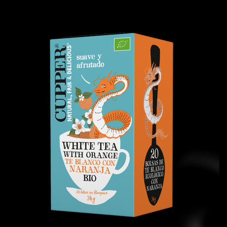 Té Blanco con Naranja BIO · Cupper · 20 filtros