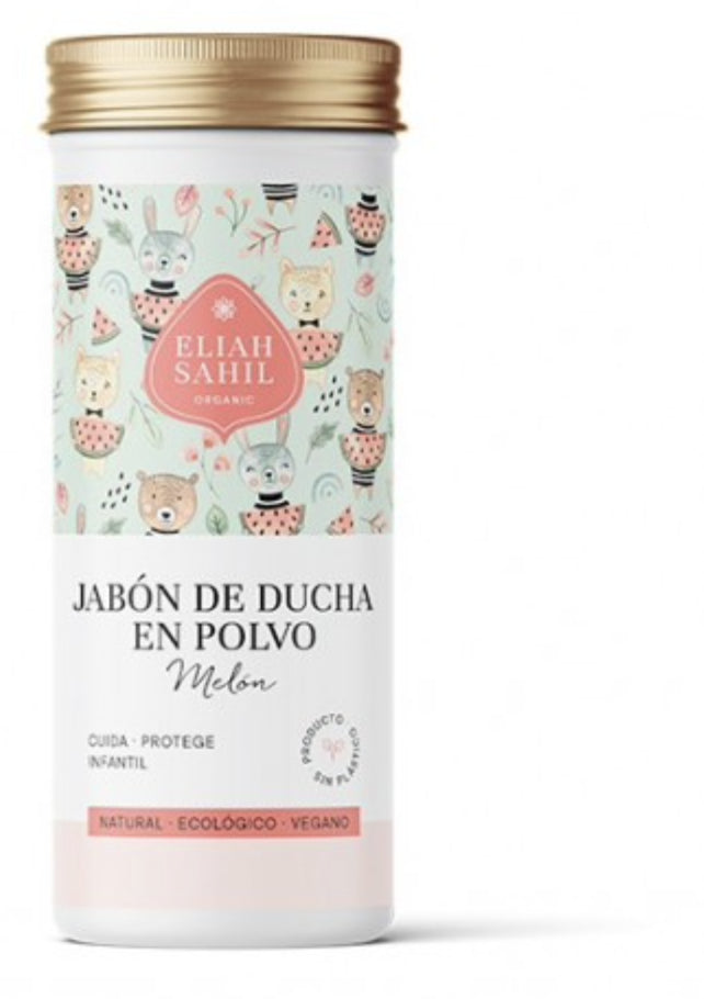 Jabón de Ducha en Polvo Infantil Melón · Eliah Sahil · 90 gramos