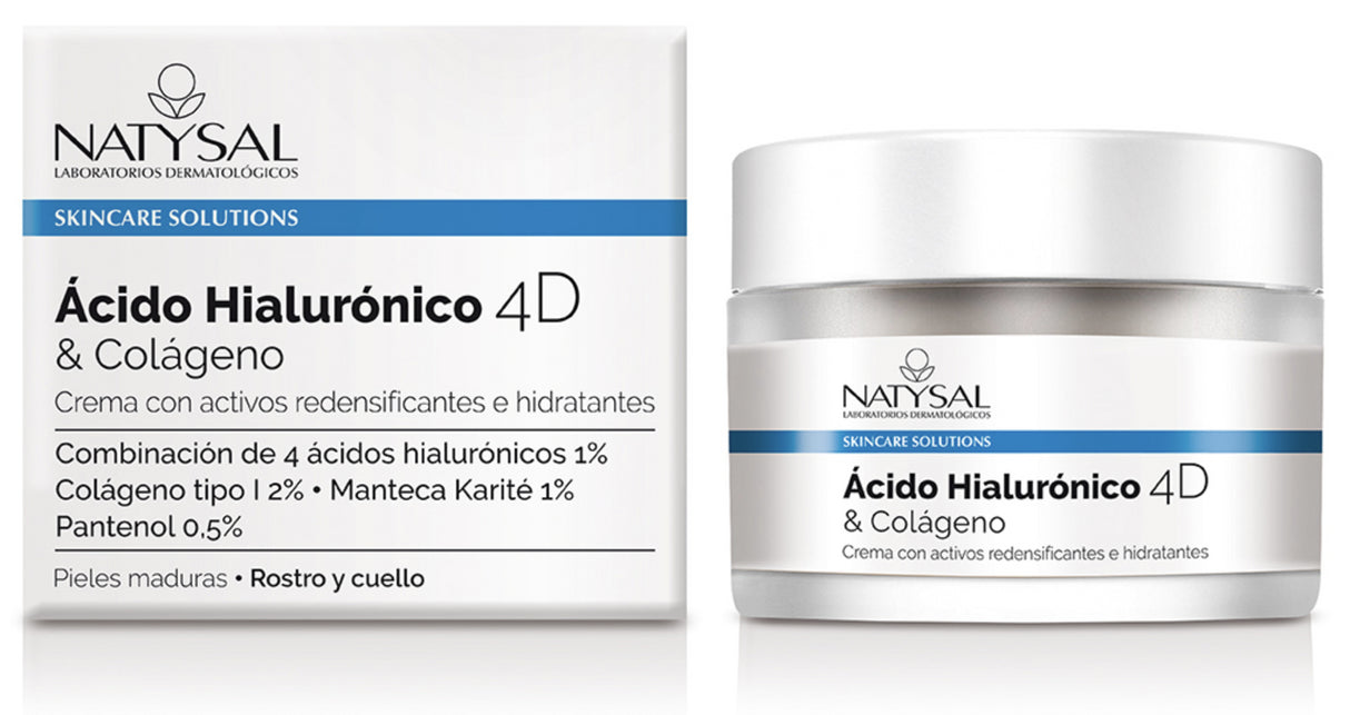 Crema Ácido Hialurónico 4D & Colágeno · Natysal · 50 ml