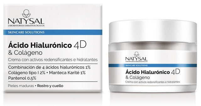 Crema Ácido Hialurónico 4D & Colágeno · Natysal · 50 ml