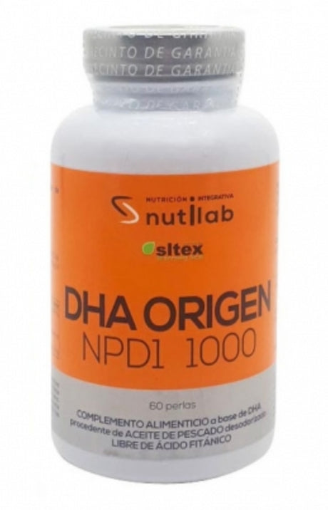 DHA Origen NPD1 1.000 mg · Nutilab · 60 perlas