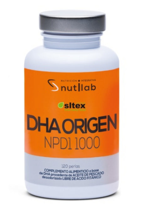 DHA Origen NPD1 1.000 mg · Nutilab · 120 perlas