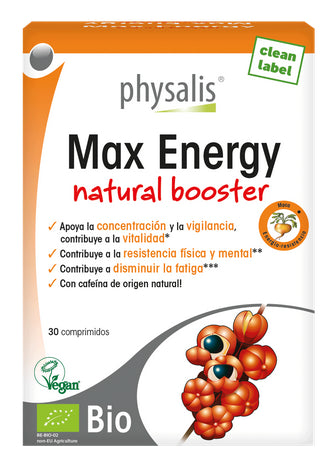 Max Energy · Physalis · 30 comprimidos