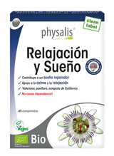 Relajación y Sueño · Physalis · 45 comprimidos