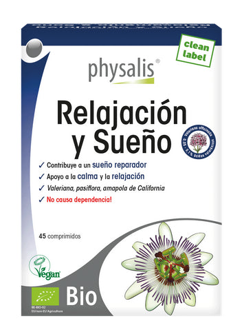 Relajación y Sueño · Physalis · 45 comprimidos