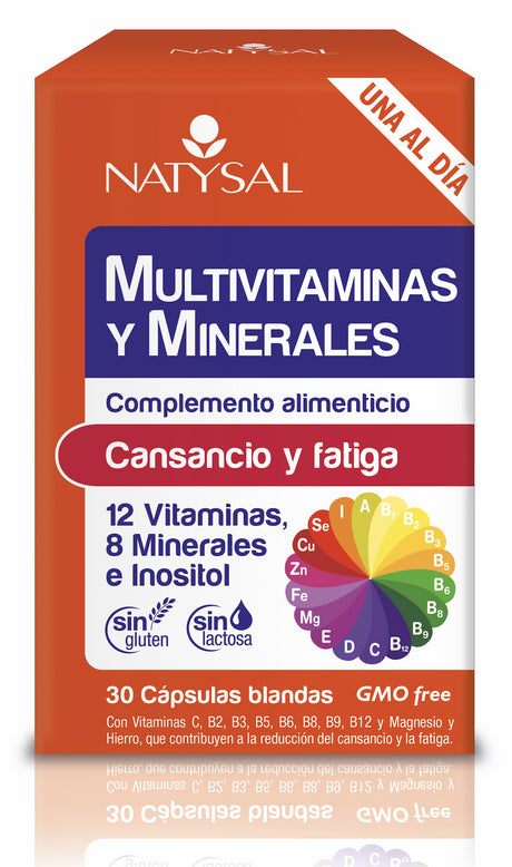 Multivitaminas y Minerales · Natysal · 30 perlas