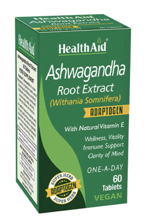 Ashwagandha · Health Aid · 60 comprimidos