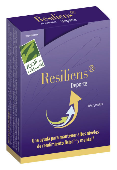 Resiliens Deporte · 100% Natural · 30 cápsulas