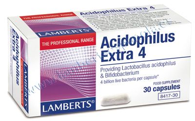 Acidophilus Extra 4 · Lamberts · 30 cápsulas