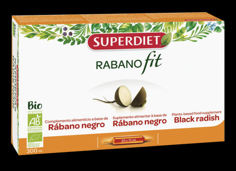 Rabanofit BIO · Superdiet · 20 ampollas