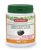 Carbon Vegetal Activado · Superdiet · 150 cápsulas