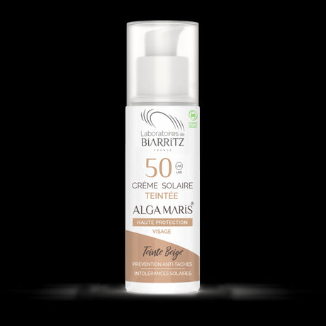 Crema Solar Facial Pigmentada SPF50 - Color Beige · Alga Maris · 50 ml