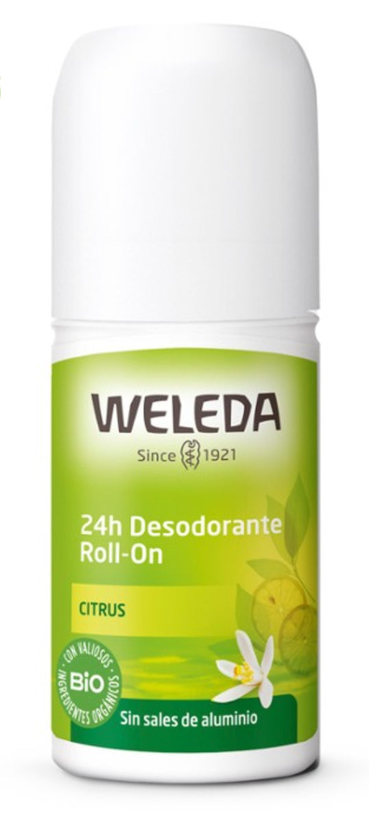 Desodorante Roll-On 24h de Citrus · Weleda · 50 ml