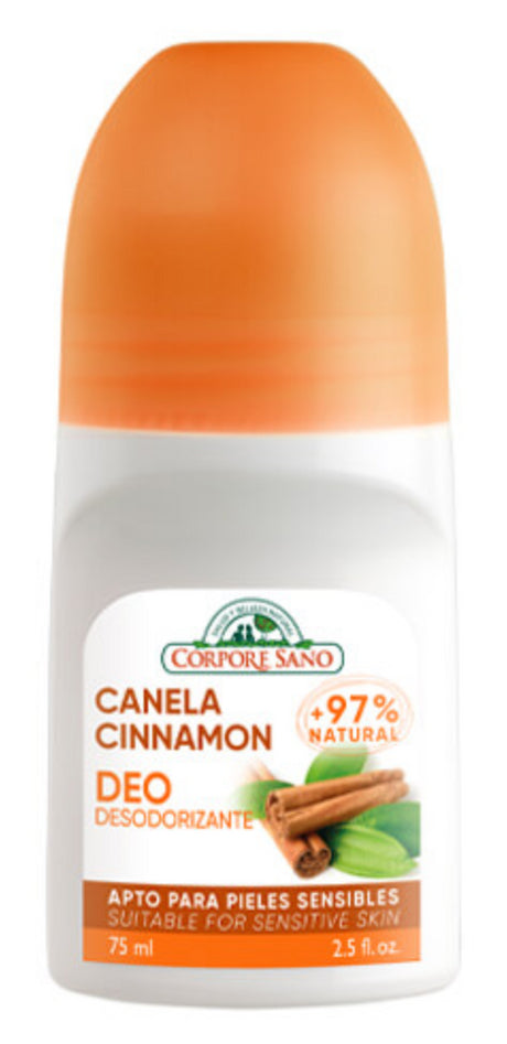 Desodorante Roll-On Canela · Corpore Sano · 75 ml