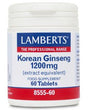 Ginseng Coreano 1.200 mg · Lamberts · 60 comprimidos