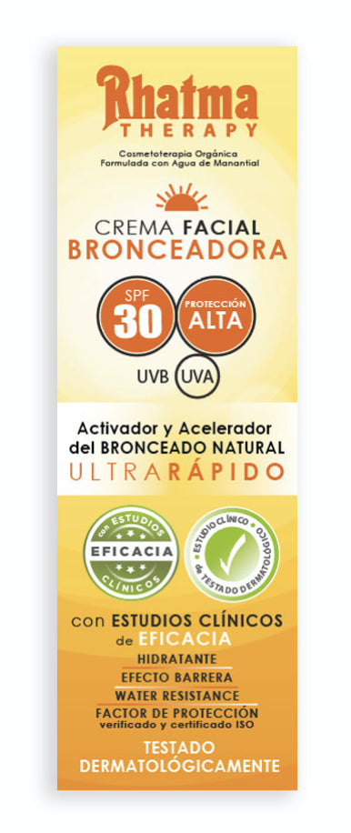 Crema Facial Bronceadora SPF30 · Rhatma · 60 ml