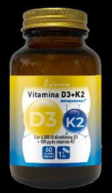 Vitamina D3+K2 · Plameca · 60 cápsulas