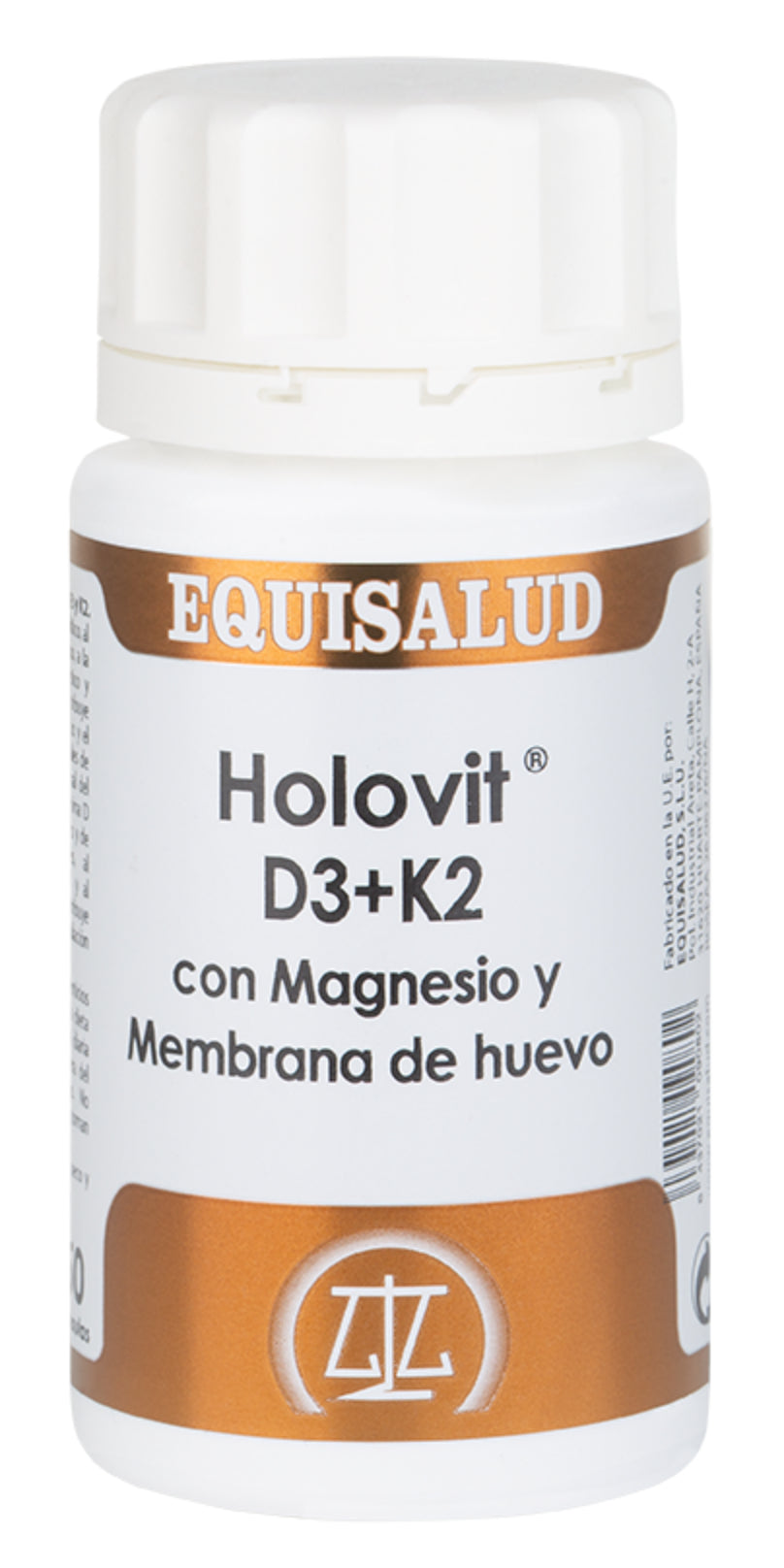 Holovit D3+K2 con Magnesio y Membrana de Huevo · Equisalud · 50 cápsulas