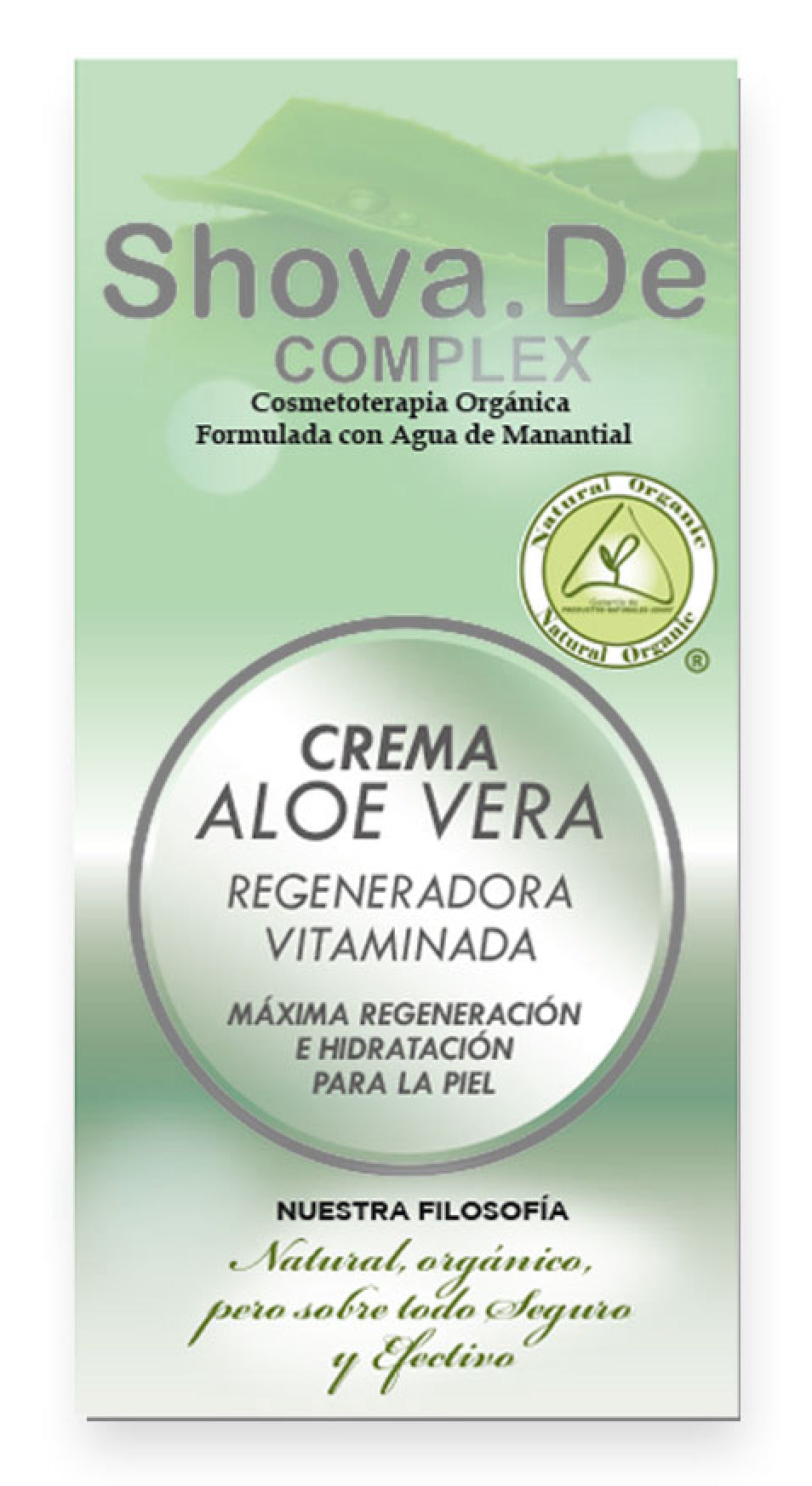 Crema de Aloe Vera Regeneradora Vitaminada · Shova.De · 250 ml