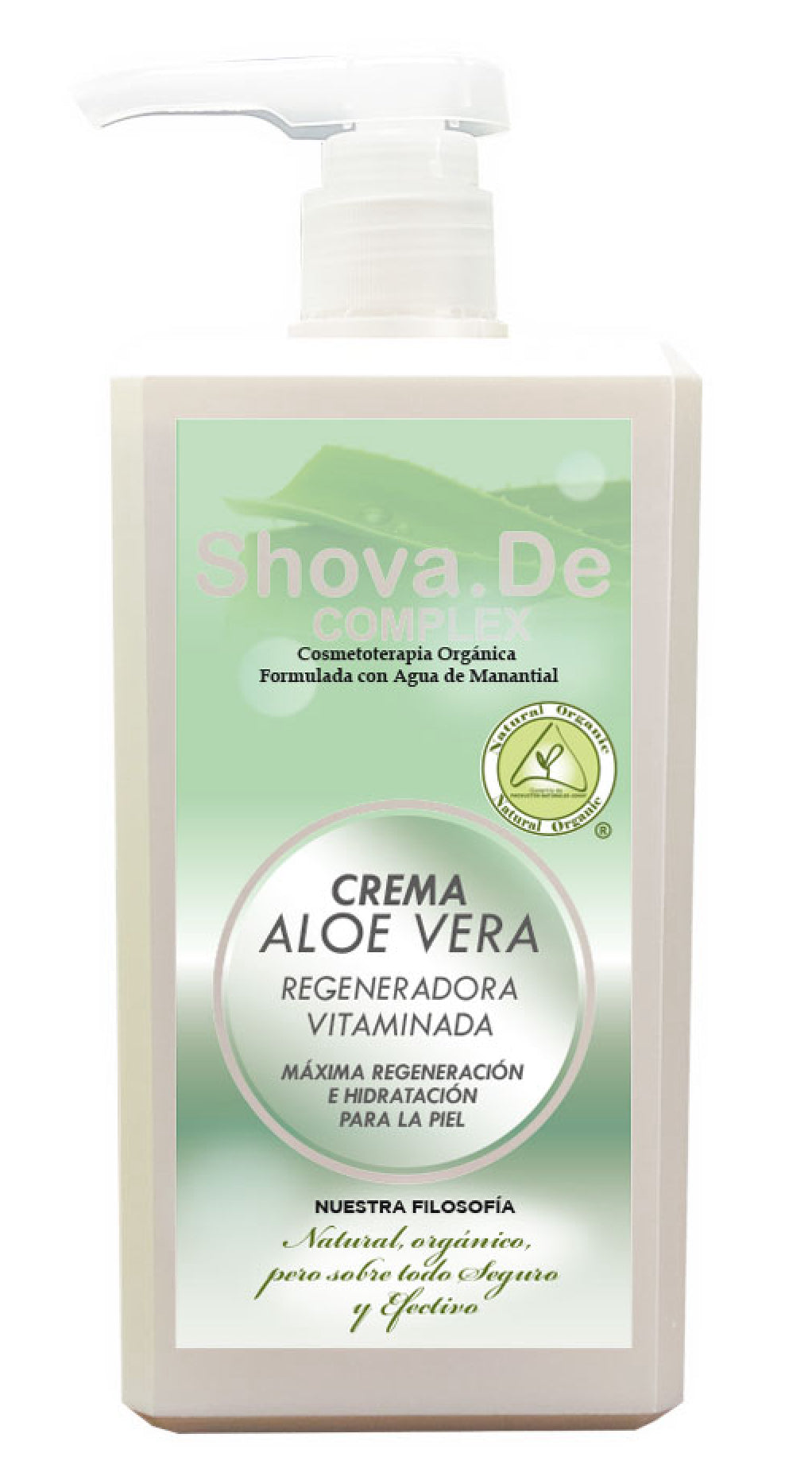 Crema de Aloe Vera Regeneradora Vitaminada · Shova.De · 1 litro