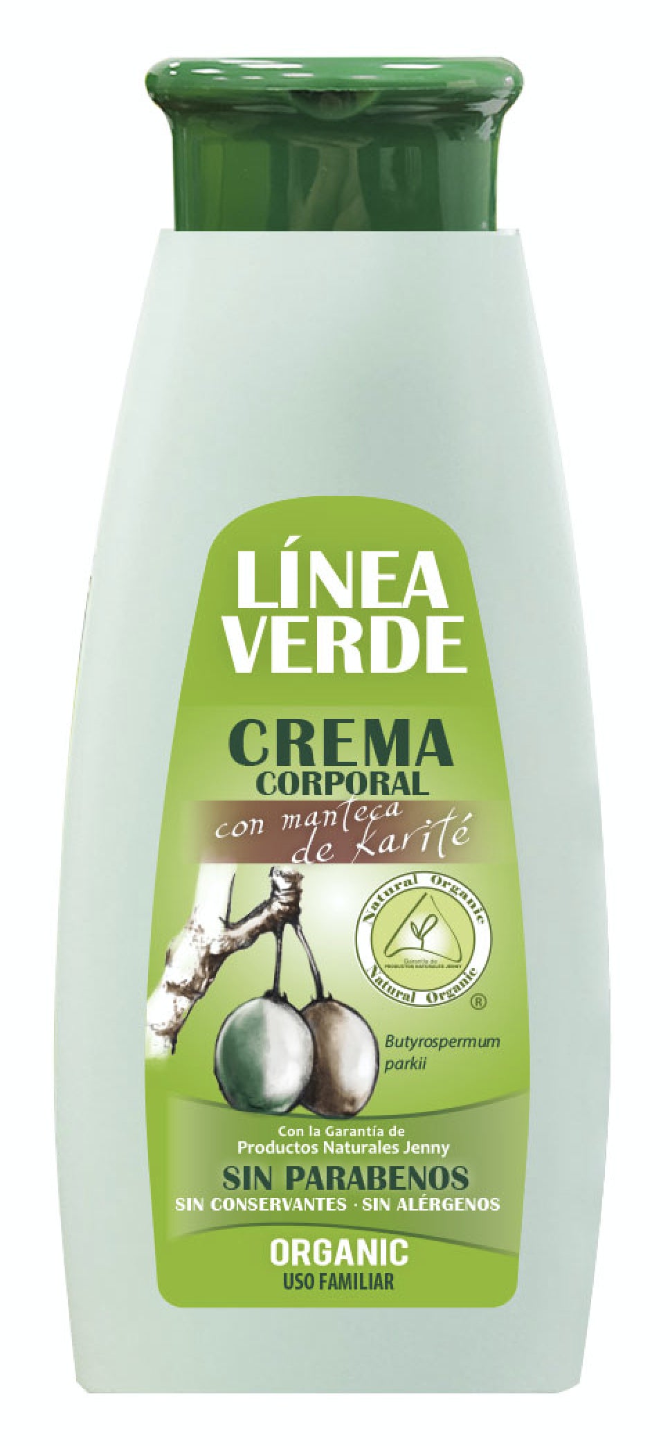 Crema Corporal con Manteca de Karité · Línea Verde · 400 ml