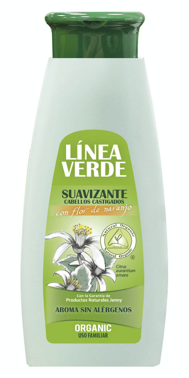 Suavizante Cabellos Castigados con Flor de Naranjo · Linea Verde · 350 ml