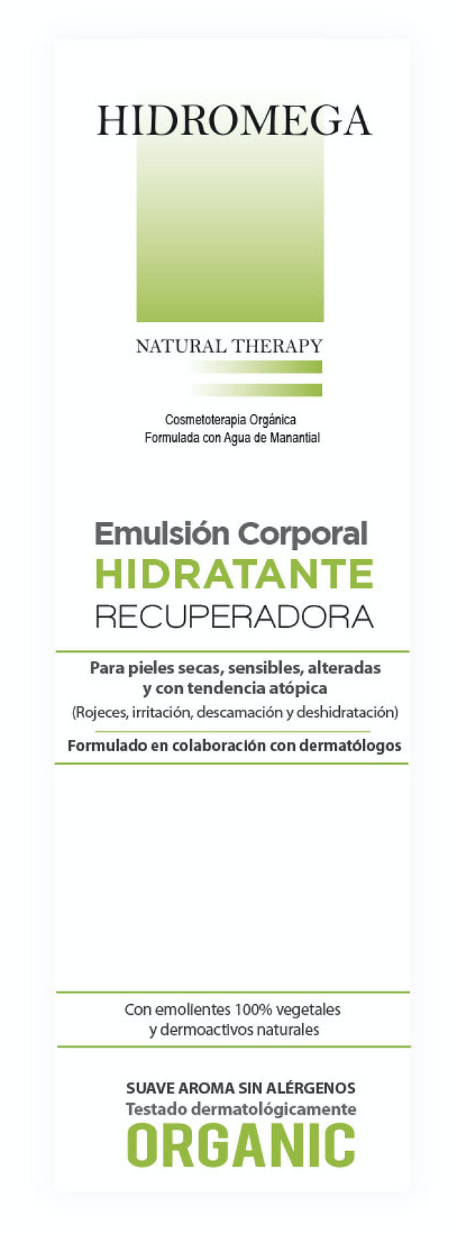 Emulsión Corporal Hidratante · Hidromega · 400 ml