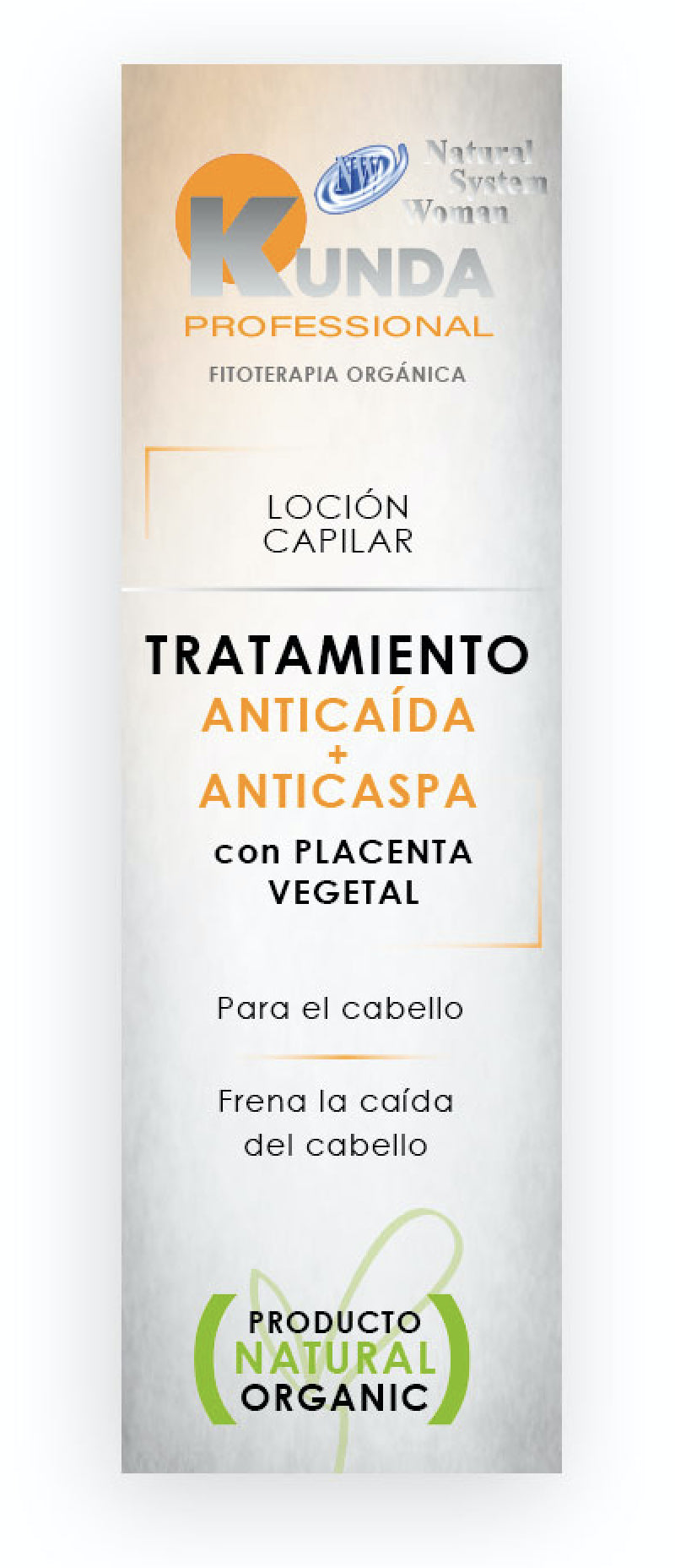 Loción Capilar Anticaída + Anticaspa · Kunda · 125 ml