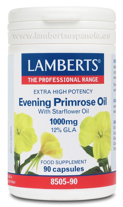 Aceite de Prímula Extra Puro Alta Potencia · Lamberts · 90 perlas