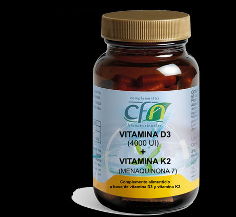 Vitamina D3 + Vitamina K2 · CFN · 60 cápsulas