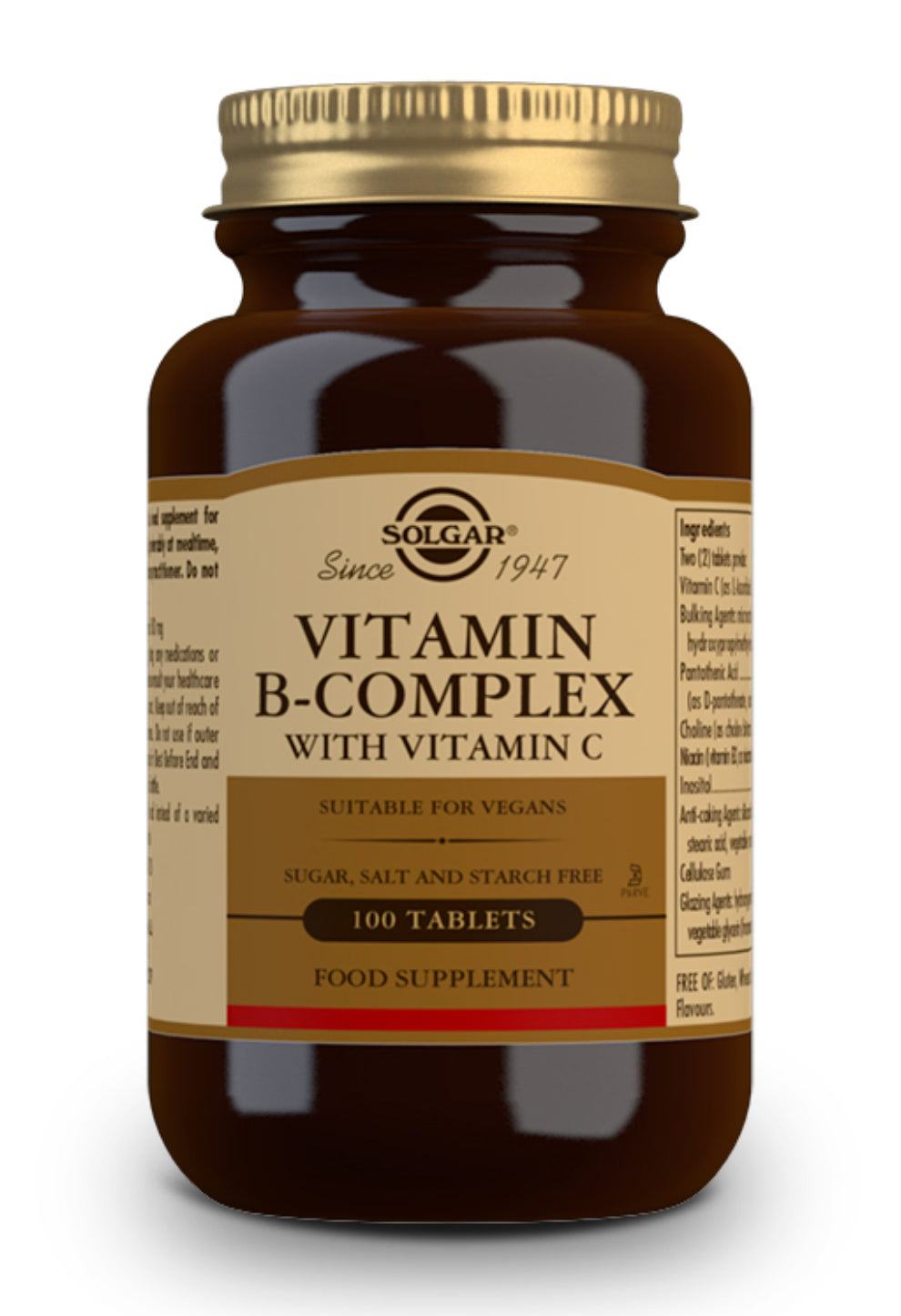 Vitamina B-Complex con Vitamina C · Solgar · 100 comprimidos