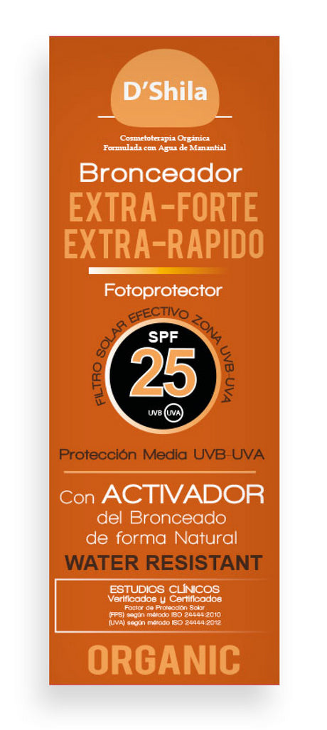 Bronceador Extra Rápido con Activador · D'Shila · 200 ml