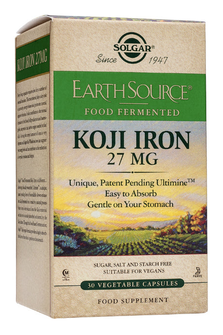 Earth Source - Koji Iron · Solgar · 30 cápsulas